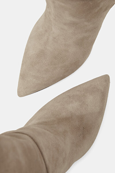 BEIGE LEATHER BOOT 5