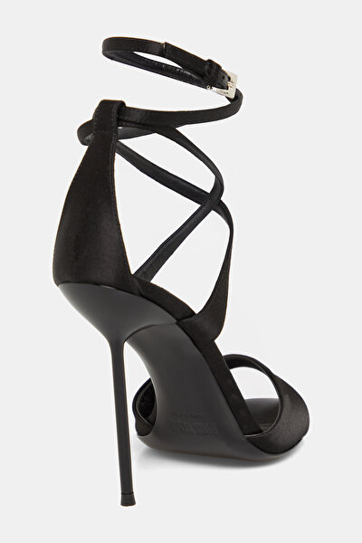 BLACK VISCOSE SHOE 3
