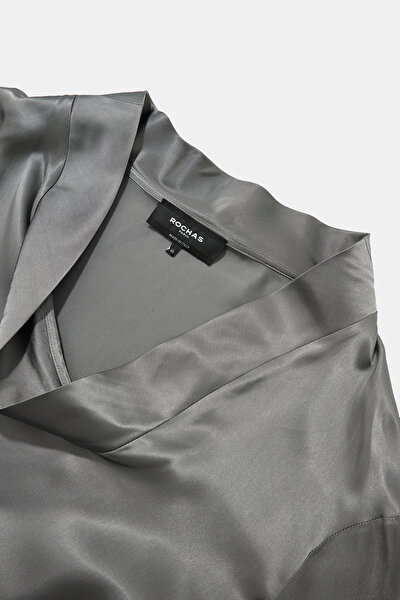 LIGHT GREY LONG SLEEVE BLOUSE 3