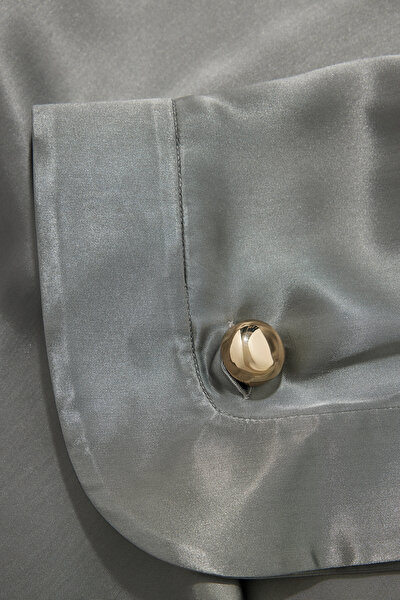 LIGHT GREY LONG SLEEVE BLOUSE 4