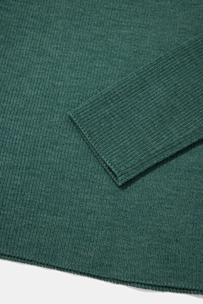 DARK GREEN WOOL JERSEY 4