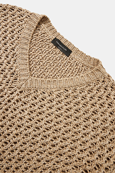 CAMEL V NECK TRICOT 9