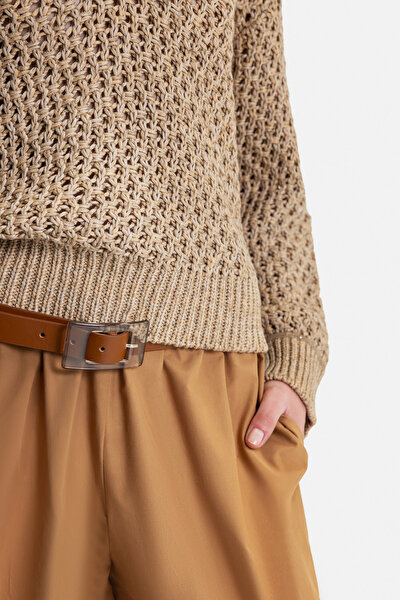 CAMEL V NECK TRICOT 4