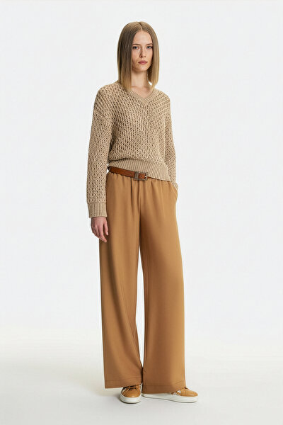 CAMEL V NECK TRICOT 5