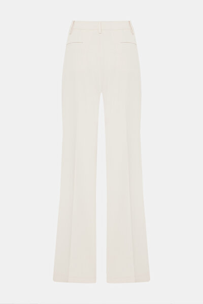 ECRU WIDE LEG TROUSERS 5