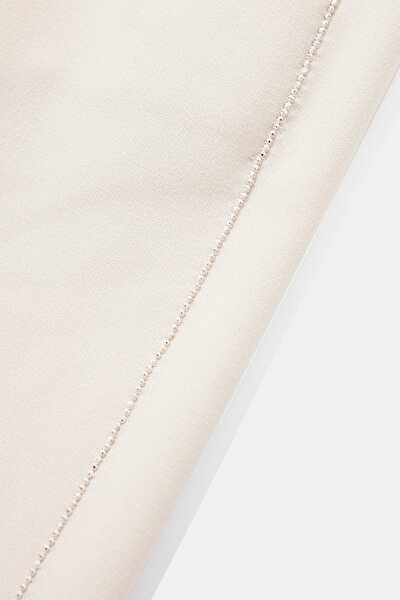 ECRU WIDE LEG TROUSERS 8