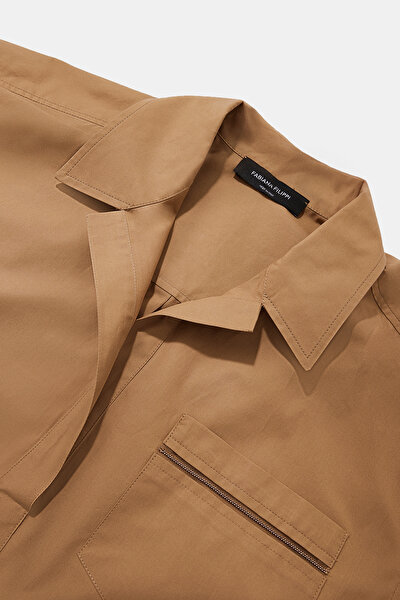 TAN SHORT SLEEVE SHIRT 9