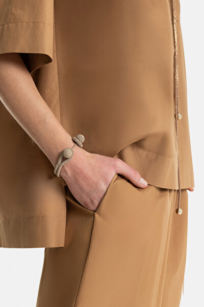 TAN SHORT SLEEVE SHIRT 4