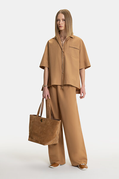 TAN SHORT SLEEVE SHIRT 5