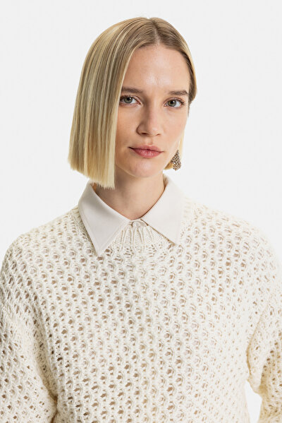ECRU BASIC / ROUND NECKLINE TRICOT 3