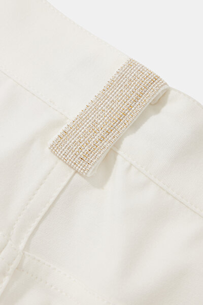 ECRU WIDE LEG TROUSERS 8