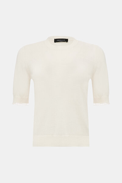 ECRU BASIC / ROUND NECKLINE TRICOT 5