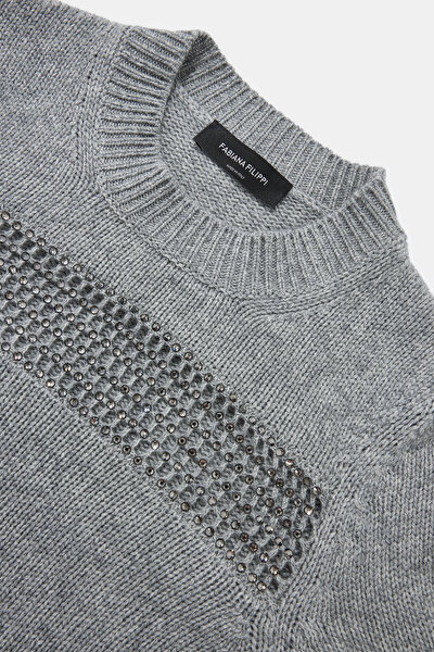 DARK GREY BASIC / ROUND NECKLINE TRICOT 8