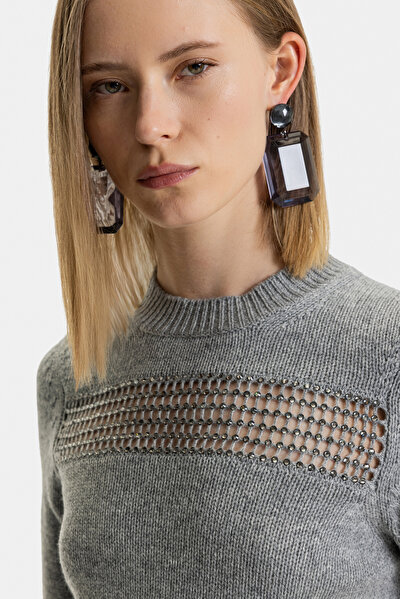 DARK GREY BASIC / ROUND NECKLINE TRICOT 4