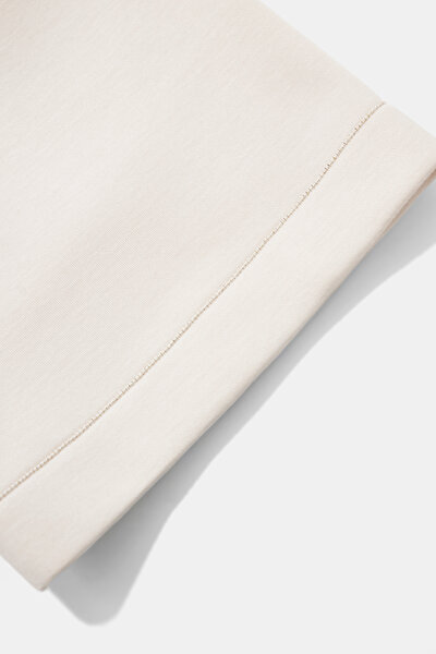 POWDER BASIC / ROUND NECKLINE SHORT SLEEVE BLOUSE 8