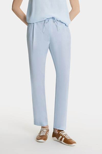 BLUE WIDE LEG TROUSERS 3