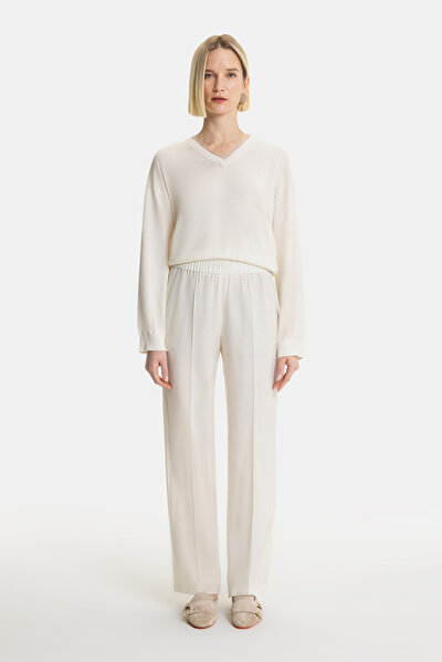 ECRU V NECK TRICOT 3