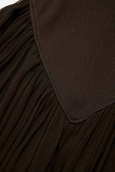 BROWN MAXİ DRESS 4