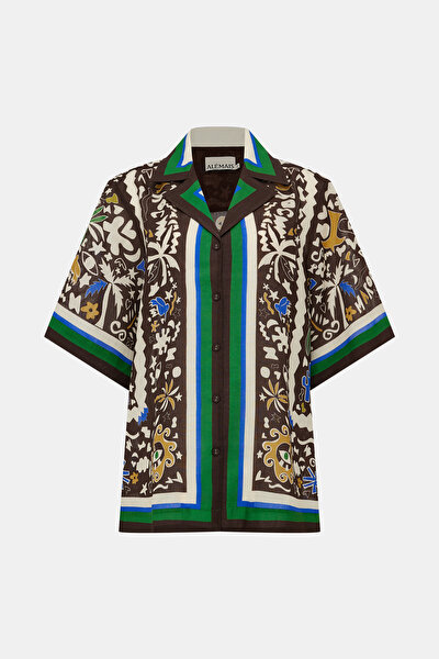 RELAX FIT MULTICOLOR DESIGN FILLED SHIRT 3