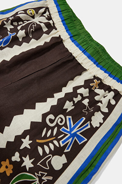 RELAX KALIP KREM BORU PAÇA KETEN PANTOLON 5
