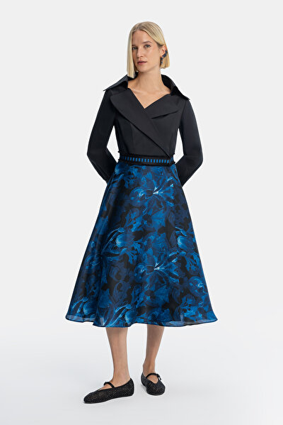 NAVY BLUE LONG SLEEVE DRESS 5