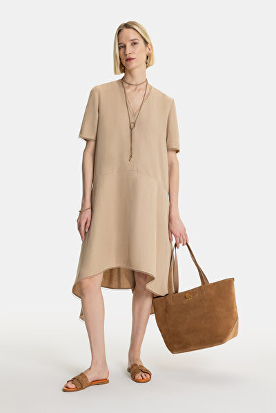CAMEL SUEDE BAG 4