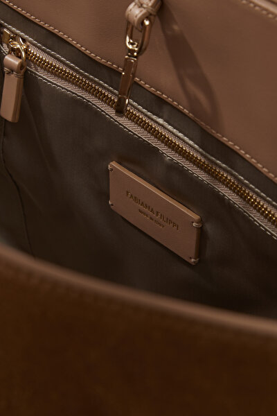 CAMEL SUEDE BAG 8