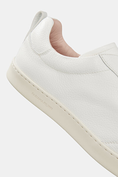 WHITE LEATHER SNEAKER KADIN 5