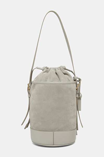 LIGHT GREY SUEDE BAG 3