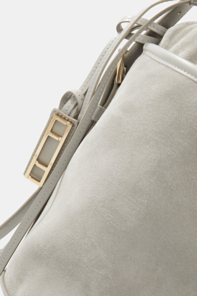 LIGHT GREY SUEDE BAG 5
