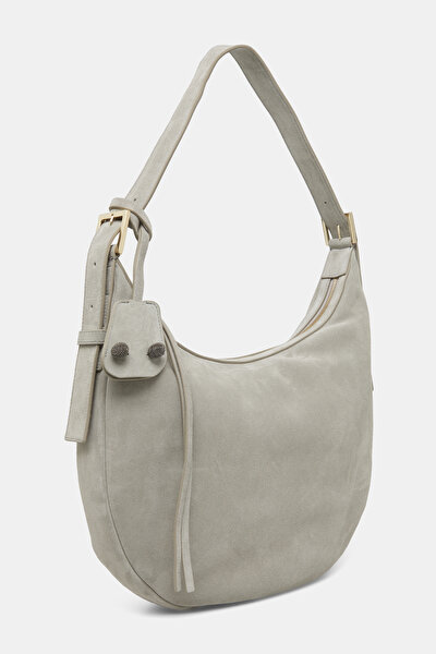 LIGHT GREY SUEDE BAG 3