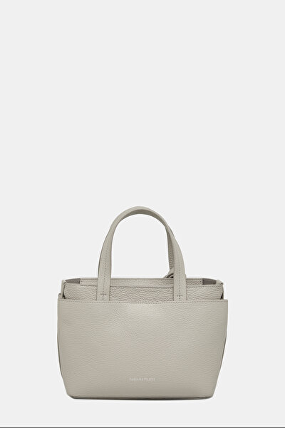 GREY LEATHER BAG 5