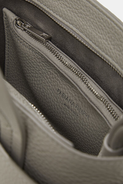 GREY LEATHER BAG 8