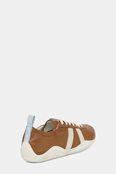 TAN LEATHER SNEAKER KADIN 3