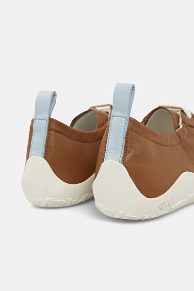 TAN LEATHER SNEAKER KADIN 5
