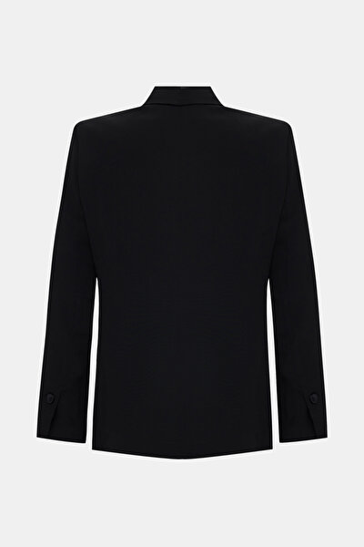 BLACK SHAWL COLLAR JACKET 8