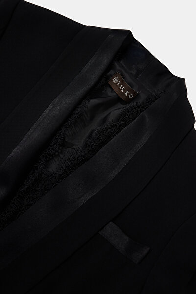 BLACK SHAWL COLLAR JACKET 9