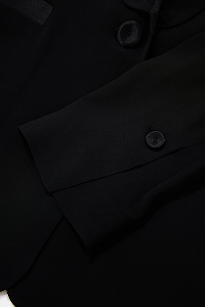 BLACK SHAWL COLLAR JACKET 10