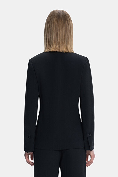 BLACK SHAWL COLLAR JACKET 3