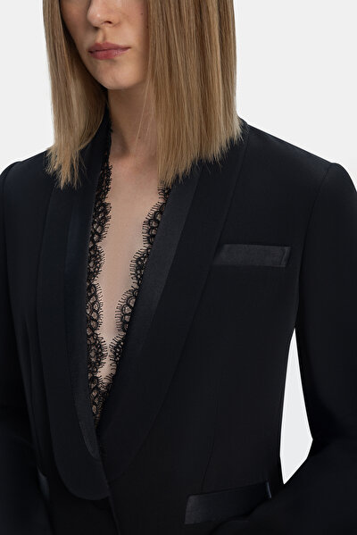 BLACK SHAWL COLLAR JACKET 4
