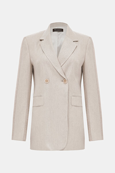 BEIGE SHAWL COLLAR JACKET 9