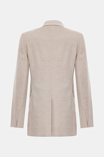 BEIGE SHAWL COLLAR JACKET 10