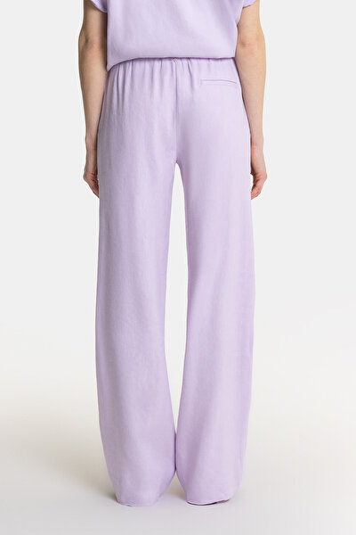 LILAC WIDE LEG TROUSERS 4