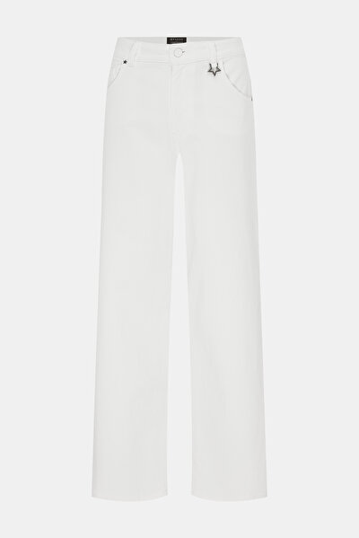 WHITE WIDE LEG TROUSERS 5
