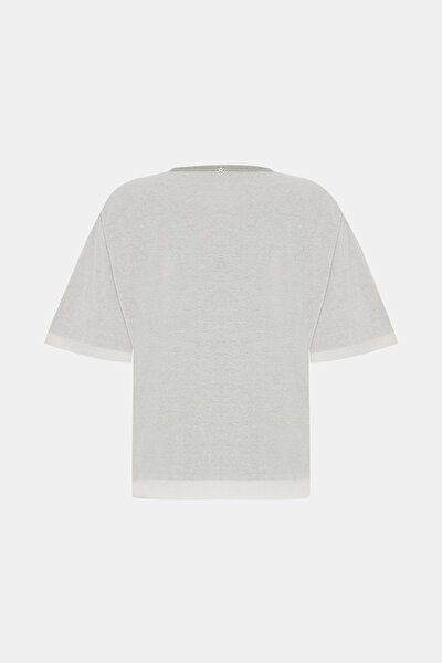 KHAKI BASIC / ROUND NECKLINE TRICOT 8