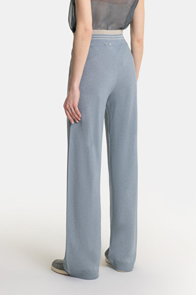 BLUE WIDE LEG TROUSERS 4