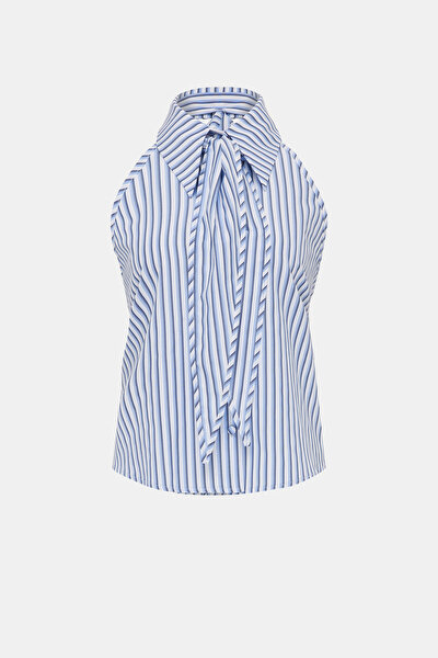 NAVY BLUE SLEEVELESS SHIRT 10