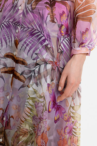 FUCHSIA 3/4 SLEEVES DRESS 5