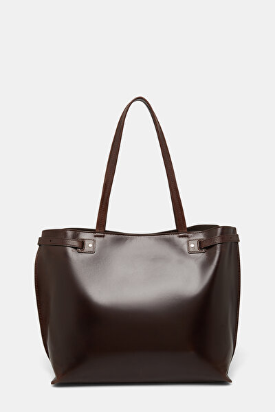BROWN LEATHER BAG 5