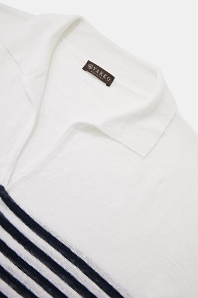 WHİTE NAVY BLUE POLO NECK 10